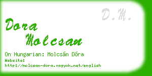 dora molcsan business card